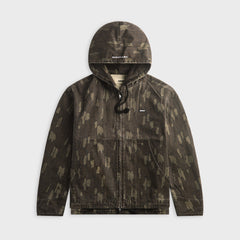 Metalwood Cotton Twill Zip Hoodie - Real Bark Camo