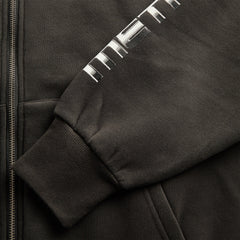 Metalwood Moto Zip Hooded Sweatshirt - Tar
