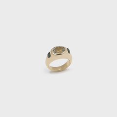 Faris Jelly Ring - Gold / Green Amethyst / Jade