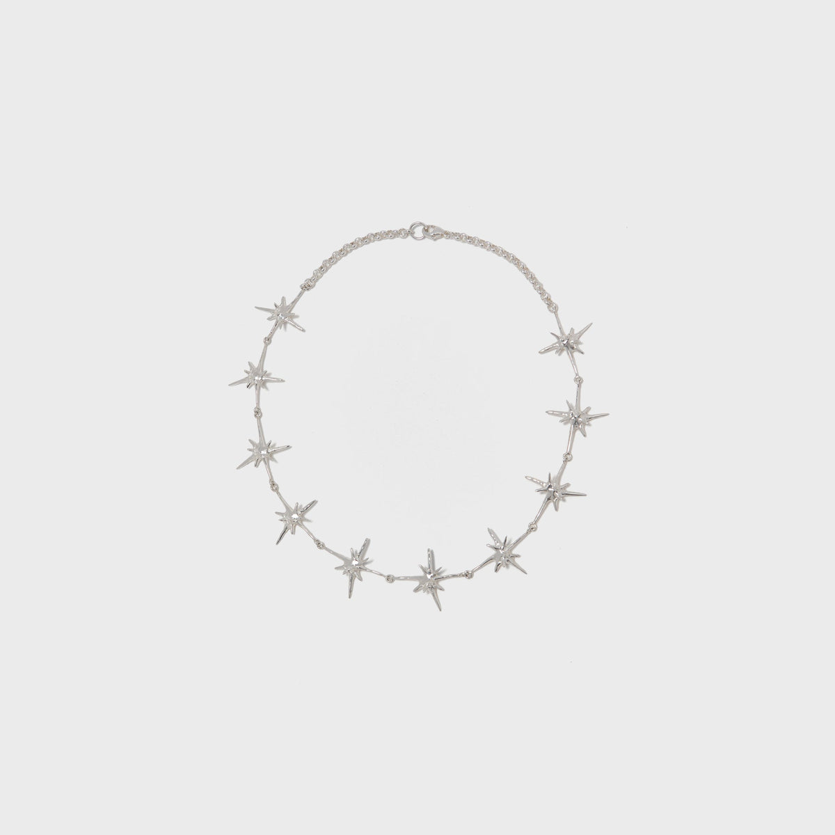 Faris Uni Collar Necklace - Silver