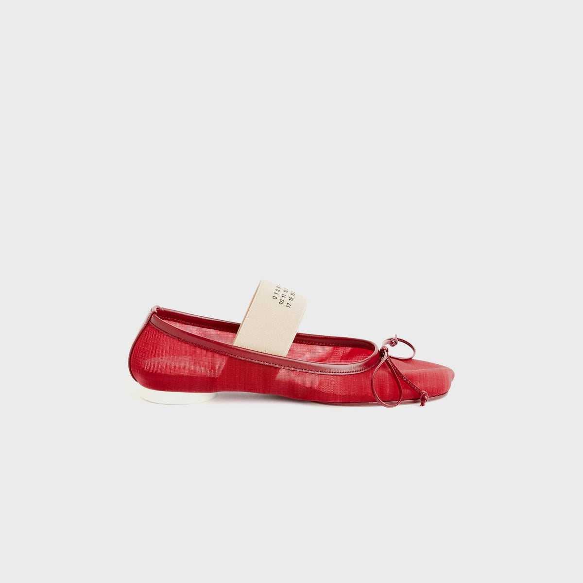 MM6 Maison Margiela Anatomic Numeric Ballerina - Bordeaux