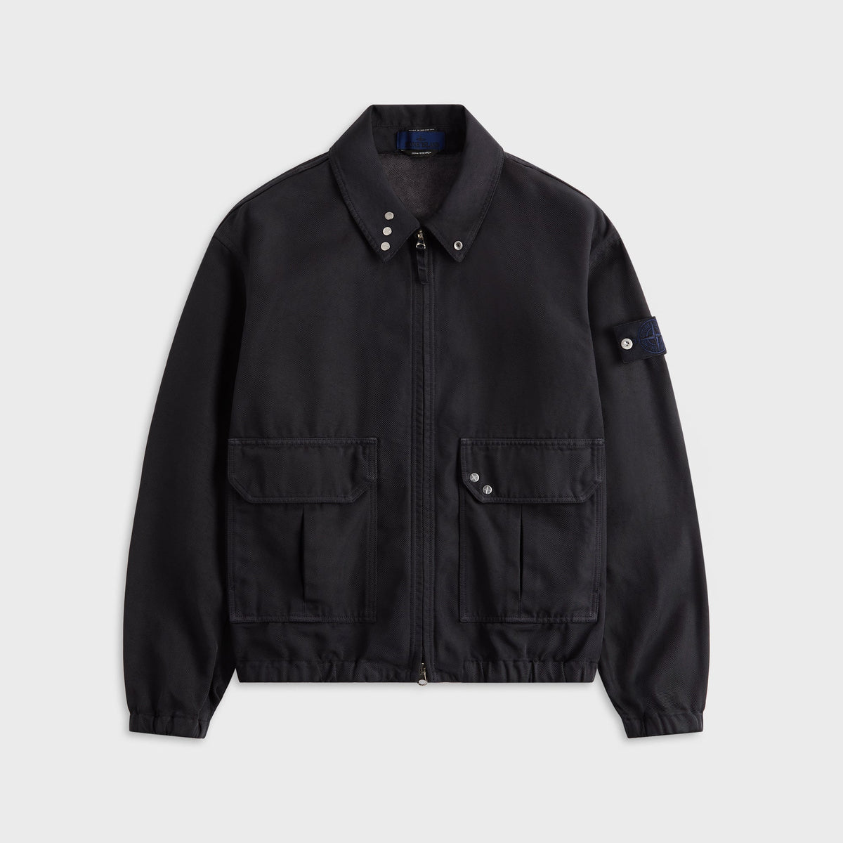 Stone Island Denim Research Coach Jacket - Navy Blue