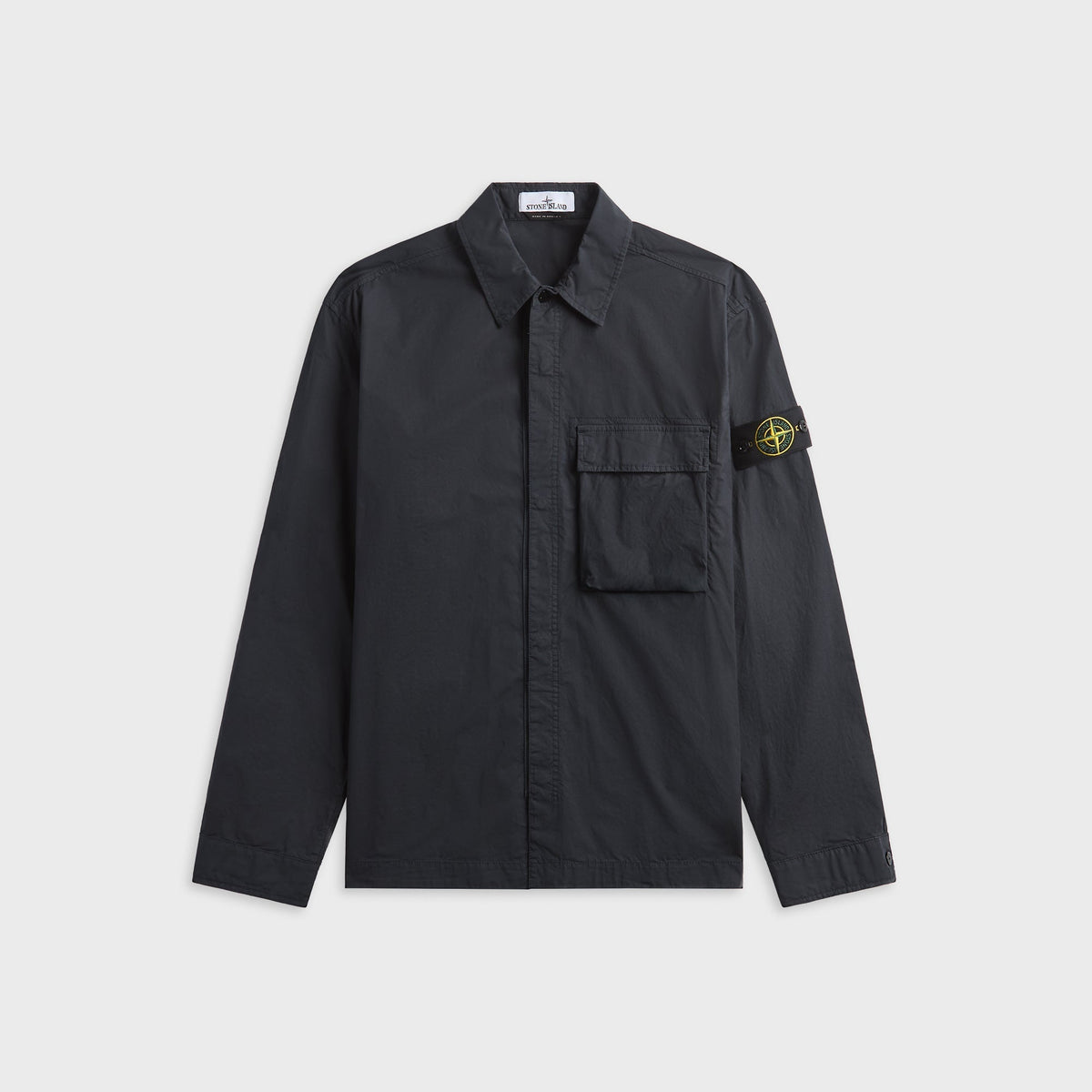 Stone Island Stretch Cotton Overshirt - Navy Blue