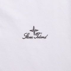 Stone Island Cotton Piqué Polo - White