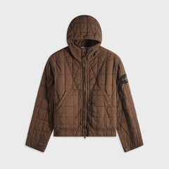 Stone Island Cotton Nylon Tela Quilted Jacket - Umber