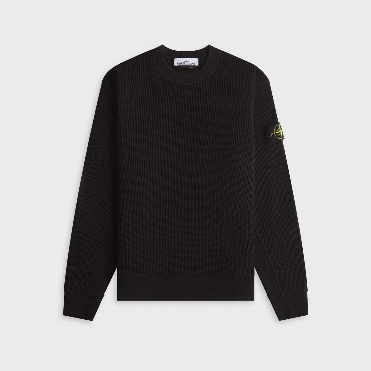 Stone Island Ribbed Crewneck Sweater - Black