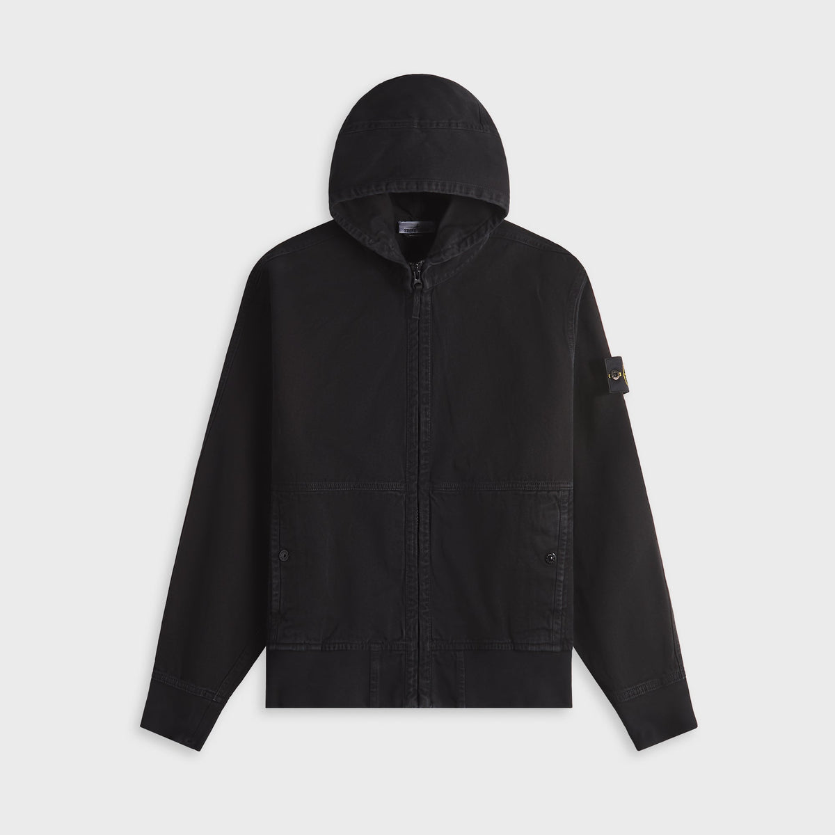 Stone Island Hooded Sweatshirt - Black