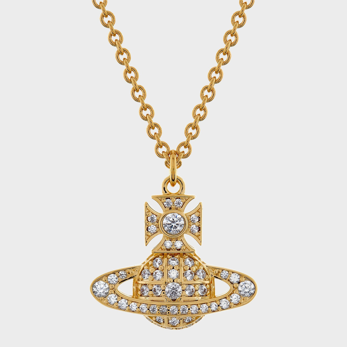 Vivienne Westwood Carmela Bas Relief Pendant Necklace - Silver