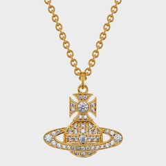 Vivienne Westwood Carmela Bas Relief Pendant Necklace - Silver