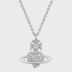 Vivienne Westwood Valentine's Agnatha Bas Relief Pendant Necklace - Silver