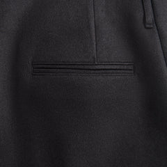 Auralee Light Melton One-Tuck Slacks - Dark Charcoal