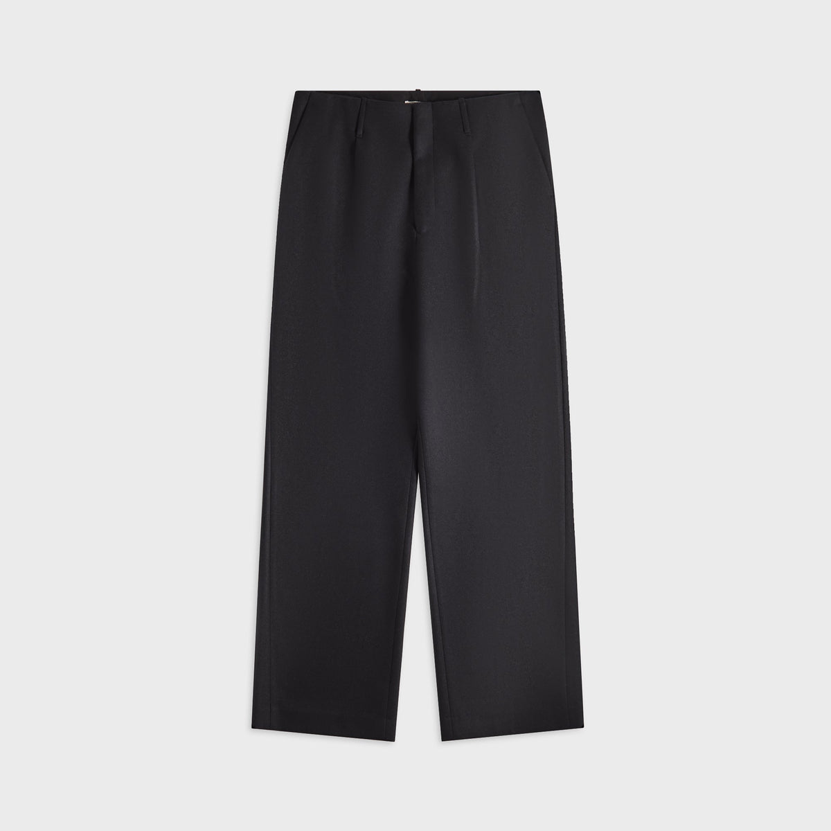 Auralee Light Melton One-Tuck Slacks - Dark Charcoal