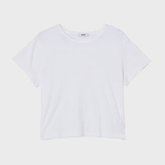 Agolde Adine Shrunken Tee - White