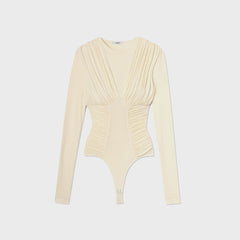 Agolde Abbi Bodysuit - Oat Milk