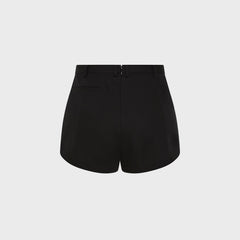 St. Agni Wool Tailored Mini Short - Black