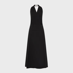 St. Agni Halter Wrap Dress - Black