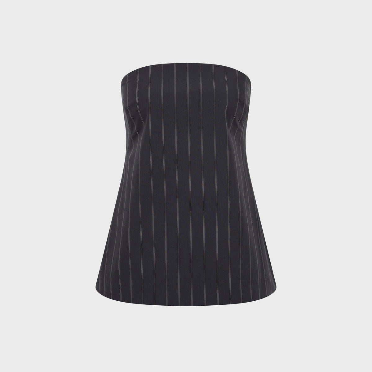 St. Agni Strapless Rouleau Tie Top - Ink Stripe
