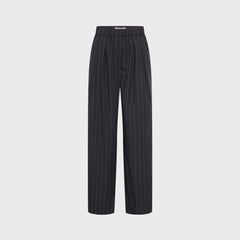 St. Agni Stripe Relaxed Pleat Pant - Ink Stripe