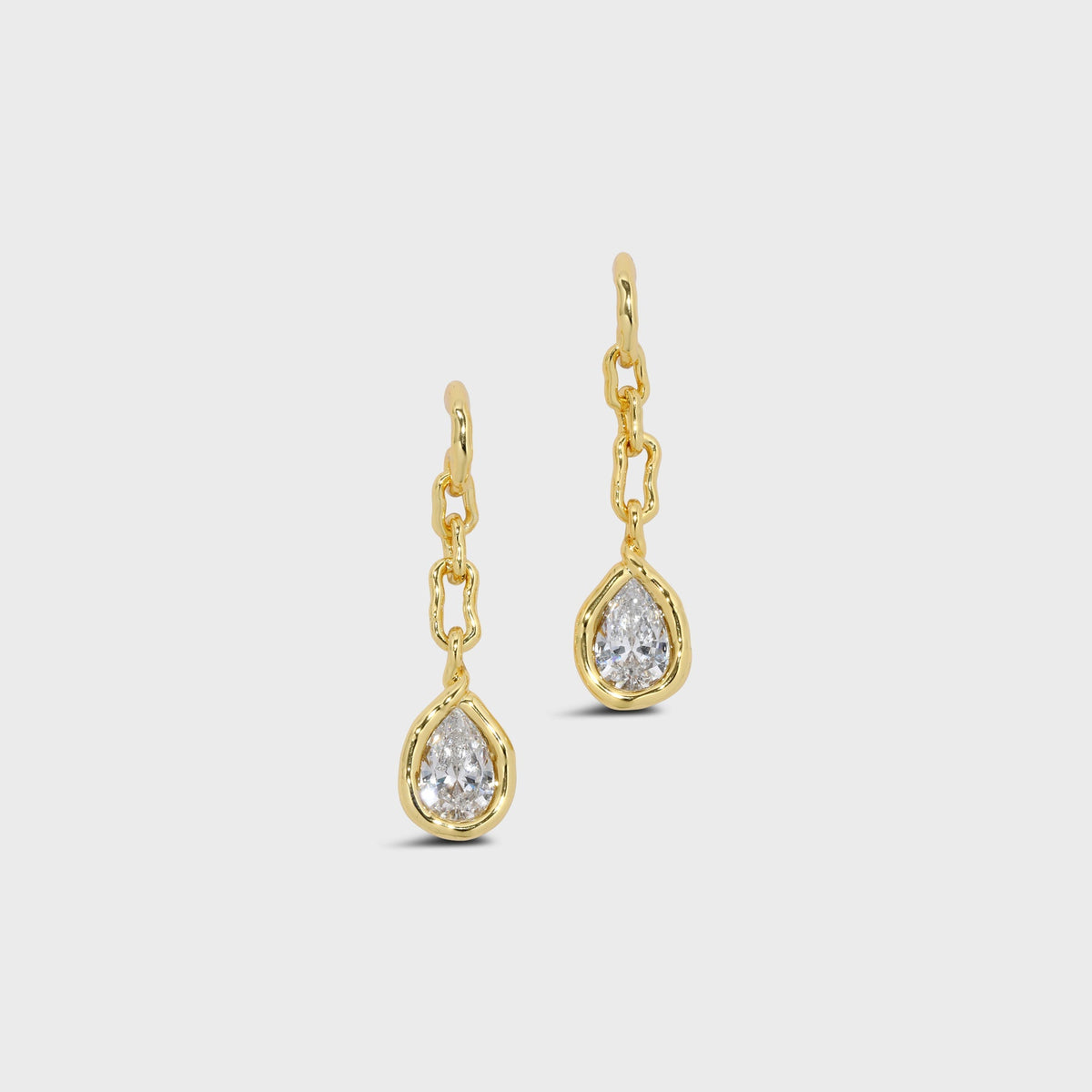 Alexis Bittar Asterales Gold Floating CZ Drop Earring - Gold