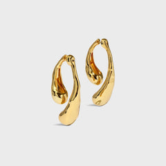 Alexis Bittar Molten Gold Front Back Earrings - Gold