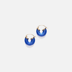 Anni Lu Petit Swell Hoops - Deep Blue