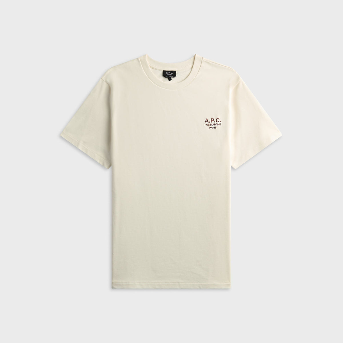 A.P.C. Standard Rue Madame Tee - Blanc / Terracotta