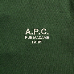 A.P.C. Standard Rue Madame Tee - Vert Fonce / Blanc
