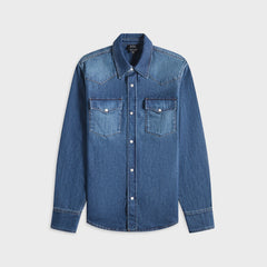 A.P.C. Chemise Western - Ial Washed Indigo