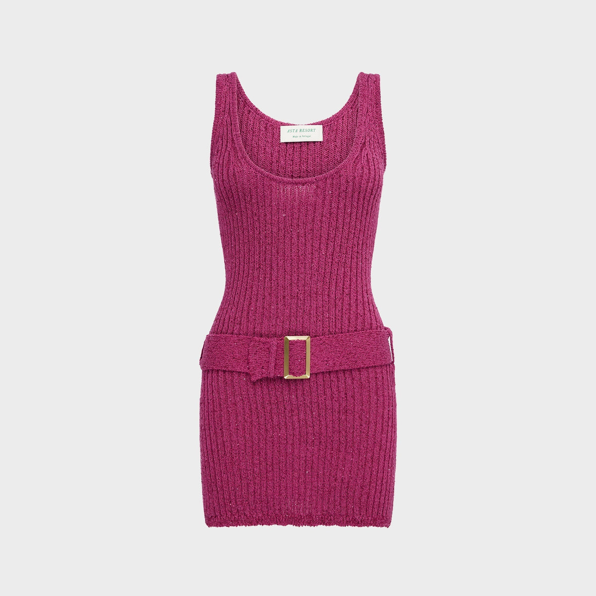 Asta Resort Ana Belted Mini Dress - Geranium Sequin