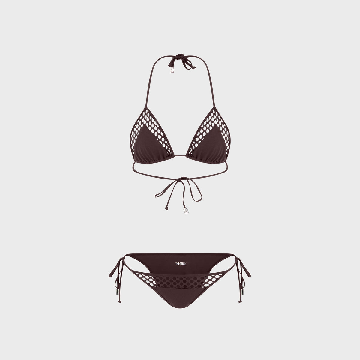 The Attico Bikini Set - Dark Brown