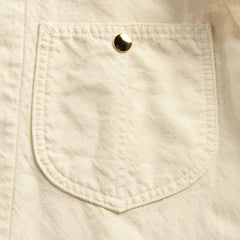 Auralee Wool Cotton Linen Ox Work Jacket - Off White