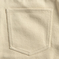 Auralee Silk Denim Wide Short - Ivory / White