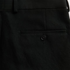 Auralee Wool Cotton Linen Ox Short - Black