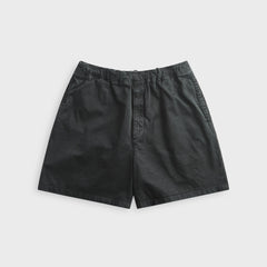 Auralee Garment-Dyed Finx Light Chino Short - Black