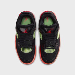 Jordan GS Air Jordan 4 Retro - Black / Infrared / Bright Mango / Barely