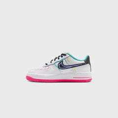 Nike GS Air Force 1 Low - White / Hyper Pink / Dusty Cactus / Anthracite