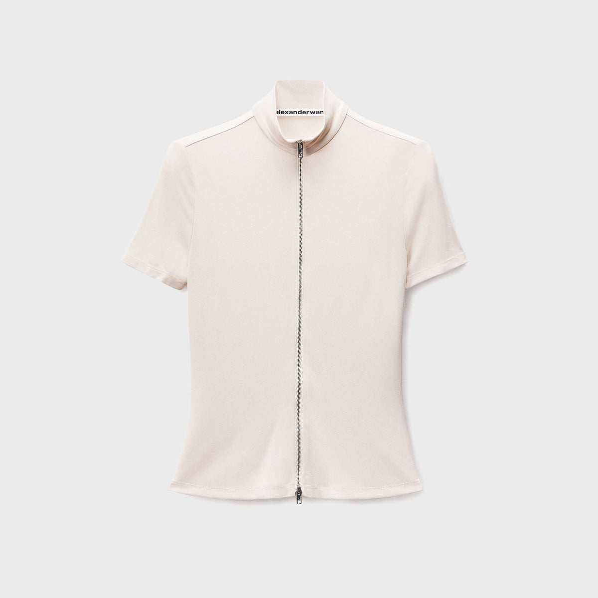 Alexander Wang Rashguard Top With Mock Neck - Ivory