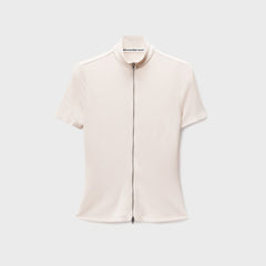Alexander Wang Rashguard Top With Mock Neck - Ivory