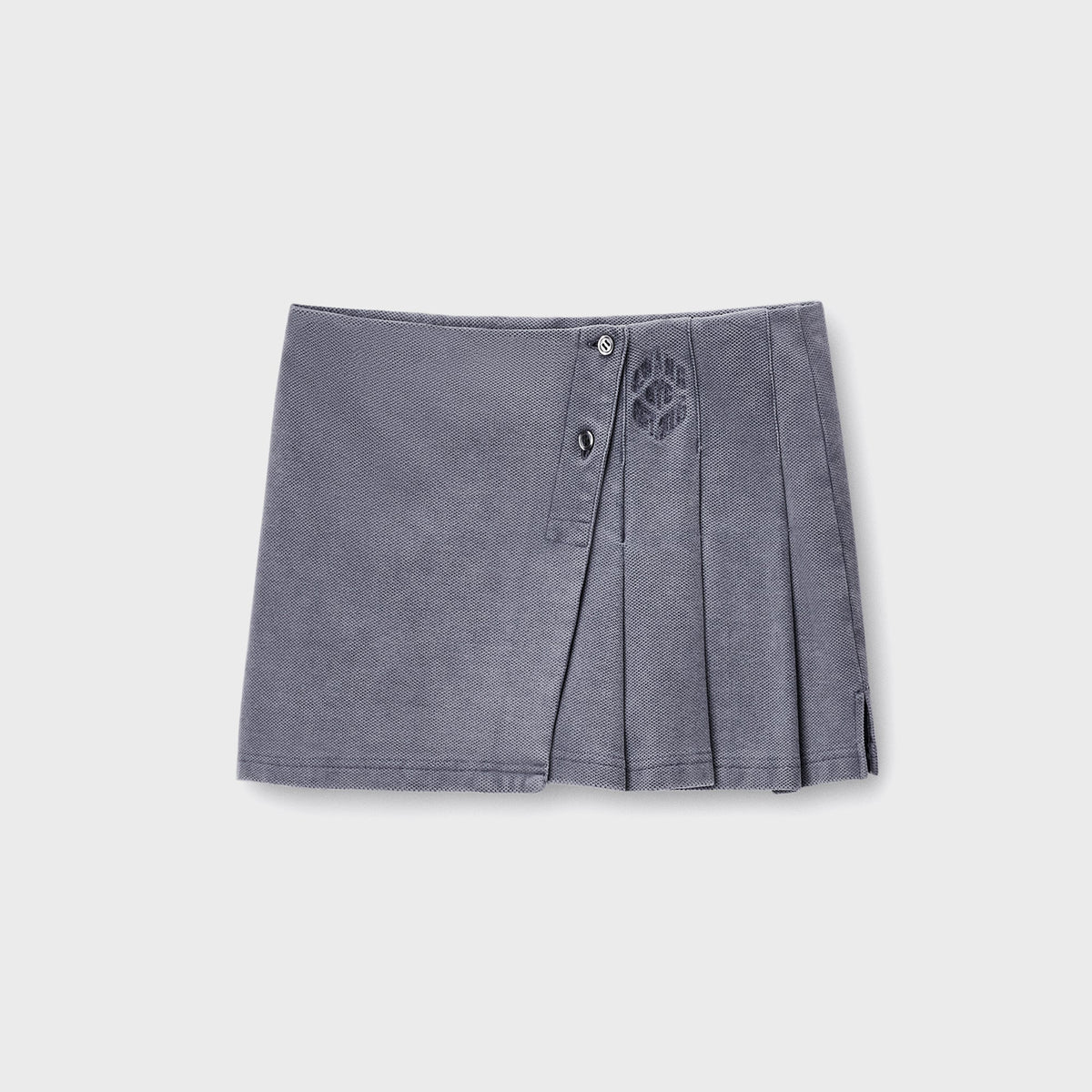 Alexander Wang Pleated Wrap Mini Skirt - Navy