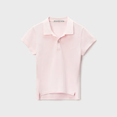 Alexander Wang Crystal Polo Tee - Light Pink