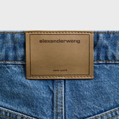 Alexander Wang Zip Front Midi Skort - Vintage Marbled Blue