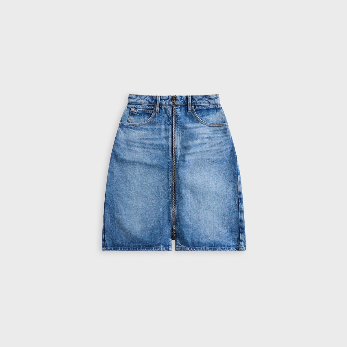 Alexander Wang Zip Front Midi Skort - Vintage Marbled Blue