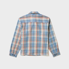 Awake NY Rivington Zip Flannel Shirt - Blue