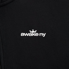 Awake NY Crown Logo Full-Zip Hoodie - Black