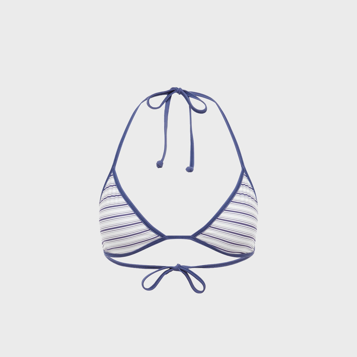 Bond Eye Reversible Bind Isla Triangle Top - Indigo / Riviera Stripe