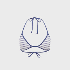 Bond Eye Reversible Bind Isla Triangle Top - Indigo / Riviera Stripe