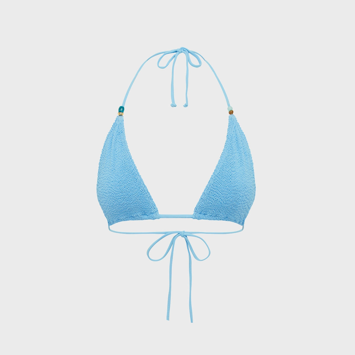 Bond Eye Beaded Ingrid Triangle Top - Blue