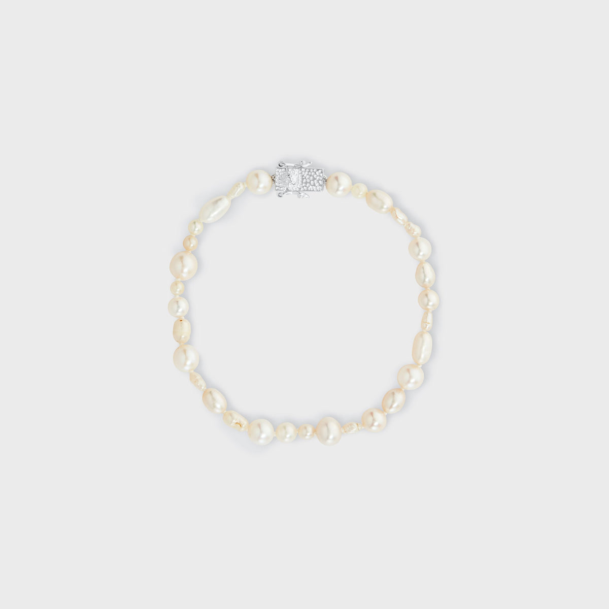 Bleue Burnham Antique Pearl Bracelet - Silver