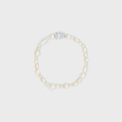 Bleue Burnham Antique Pearl Bracelet - Silver
