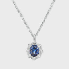 Bleue Burnham Mini Bamboo Pendant - Blue